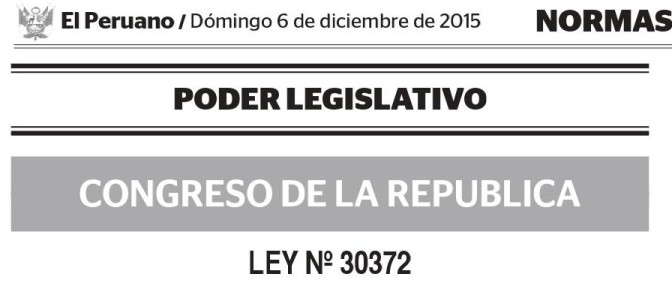 Sector Educación – Ley de Presupuesto para el Año Fiscal 2016