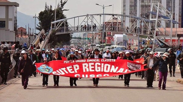 Cusco: Sutep confirma paro docente para hoy 16 de agosto