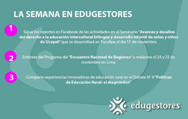 Edugestores de la semana (del 14 al 20 de noviembre)