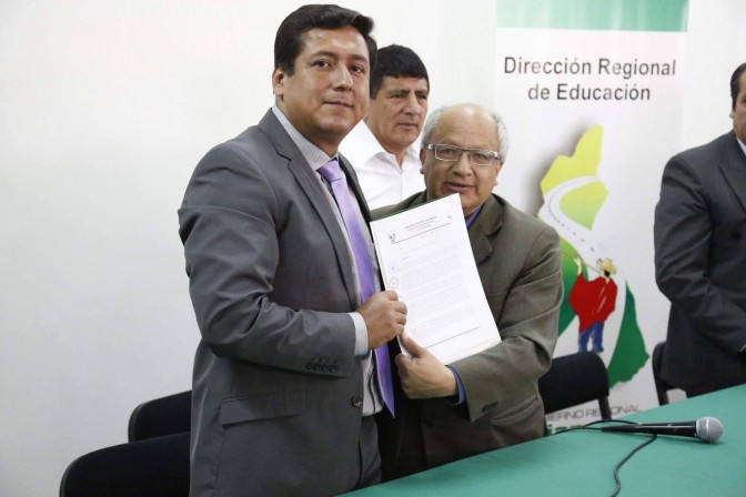 Cajamarca: GRC designa a Wilson Baca como director regional de Educación