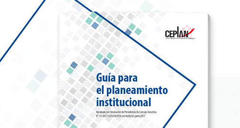 Ceplan publica guía para el planeamiento institucional