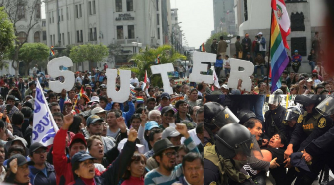 Un chupo que tenía que reventar o la huelga de maestros en el Perú, un artículo de Carlos Flores Lizana