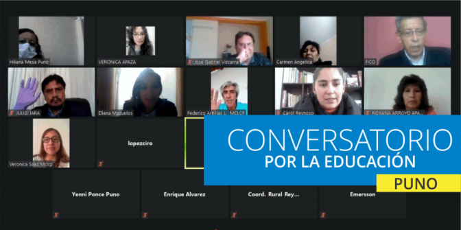 Puno: MCLCP realizó conversatorio virtual sobre situación de la estrategia “Aprendo en casa”