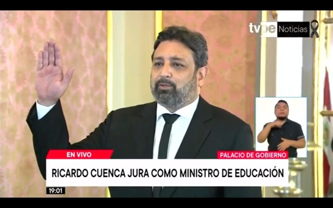 Ricardo Cuenca es el nuevo ministro de Educación